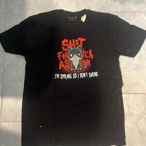 TeeTurtle cat swear shirt